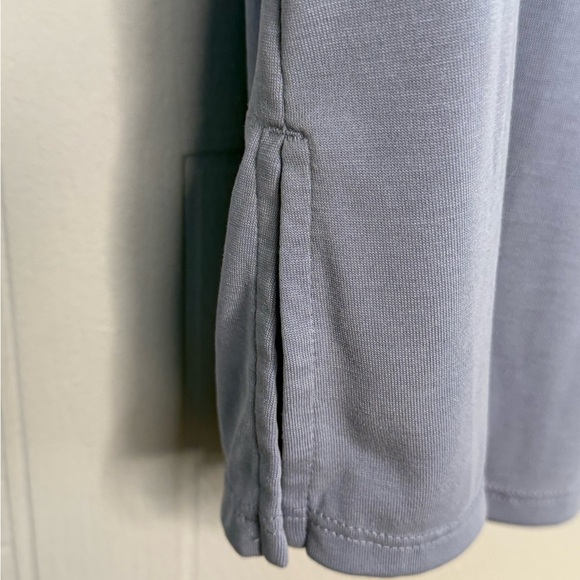 J. Jill Relaxed Fit Light Blue V-Neck Short Sleeve Pocket Tee Size XL Oversized - Picture 5 of 12